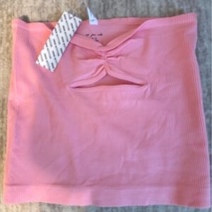 Elegant Pink Women's Strapless top